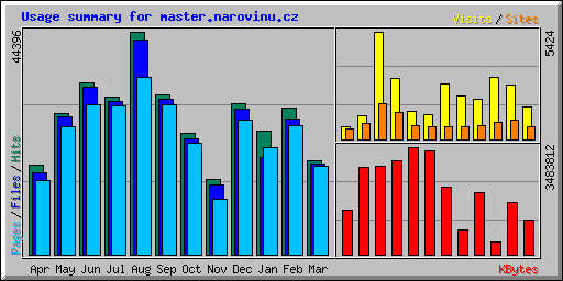 Usage summary for master.narovinu.cz
